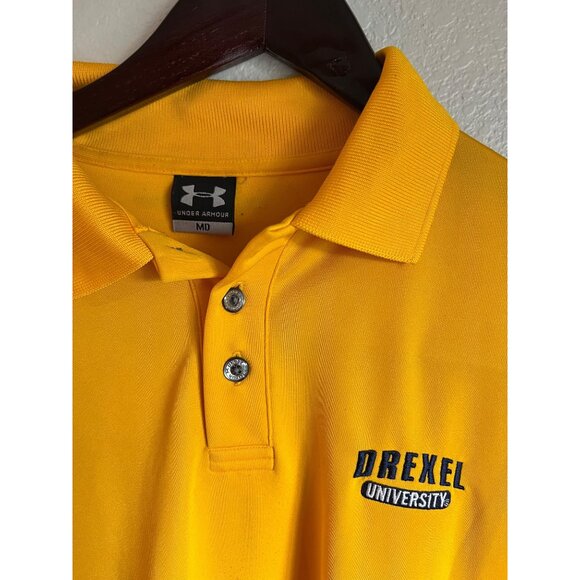 Under Armour Drexel Dragons Polo Shirt - Size M - Picture 3 of 5